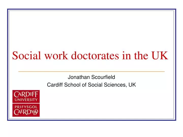 social work doctorates in the uk