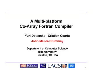 A Multi-platform Co-Array Fortran Compiler
