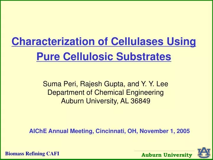 characterization of cellulases using pure cellulosic substrates