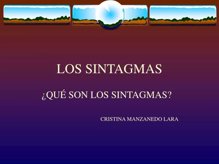 los sintagmas