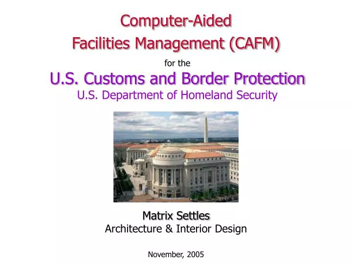computer aided facilities management cafm