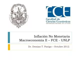 inflaci n no monetaria macroeconom a ii fce unlp