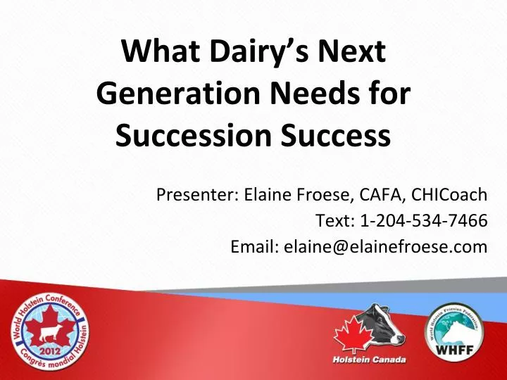 what dairy s next generation needs for succession success