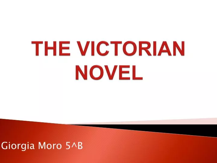 the victorian novel