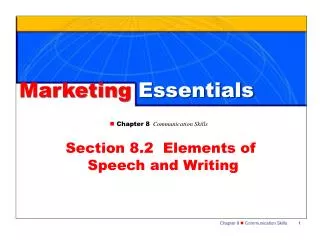 n Chapter 8 Communication Skills