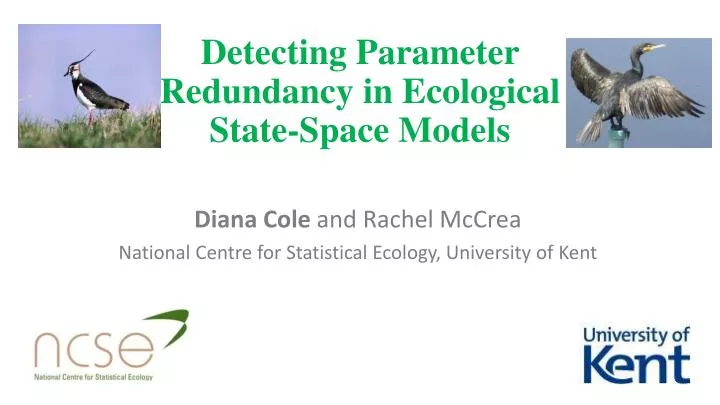detecting parameter r edundancy in ecological state space m odels