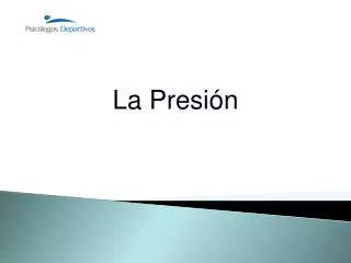 la presi n