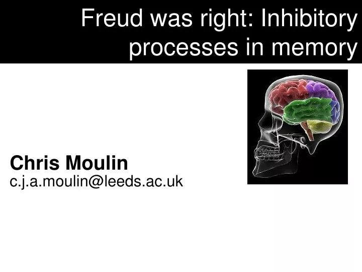 freud was right inhibitory processes in memory