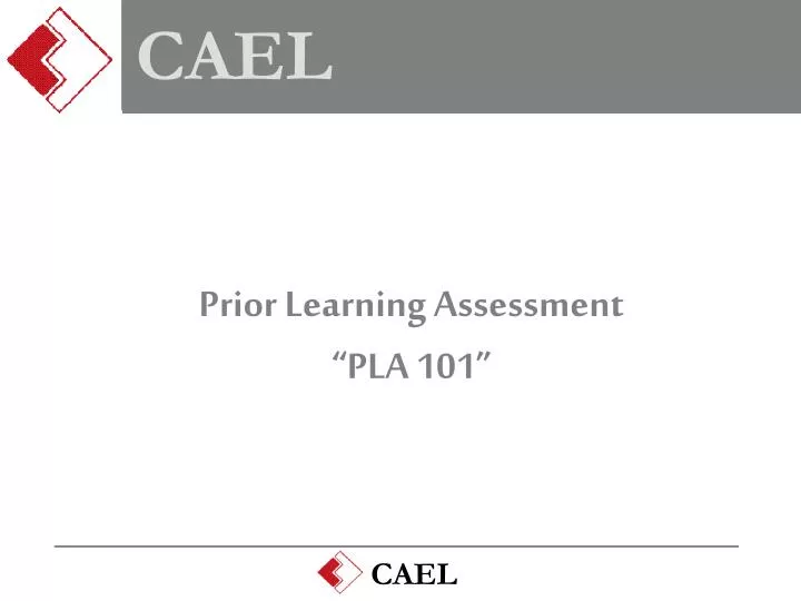 prior learning assessment pla 101