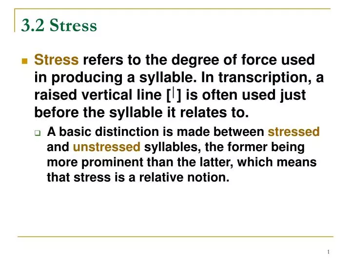 3 2 stress