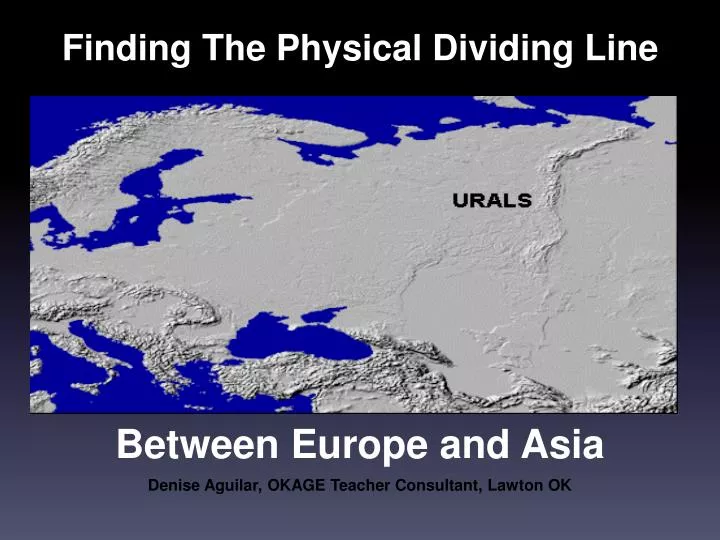 finding the physical dividing line