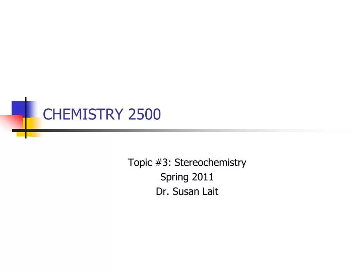 chemistry 2500