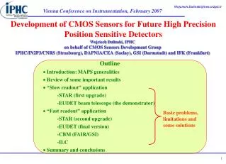 Development of CMOS Sensors for Future High Precision Position Sensitive Detectors