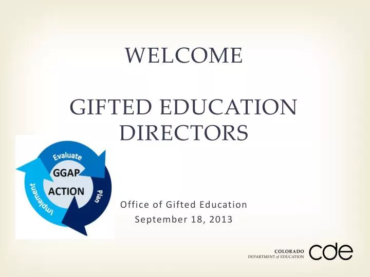 welcome gifted education directors