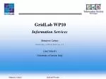 Enhancing Grid Computing: Dynamic Information Services Development in GridLab - slide 1