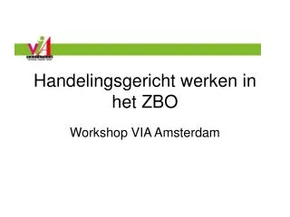 handelingsgericht werken in het zbo