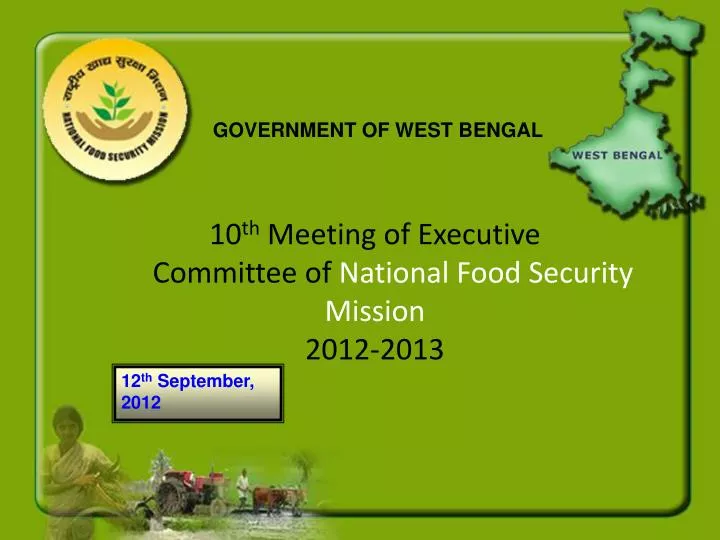 10 th meeting of executive committee of national food security mission 2012 2013