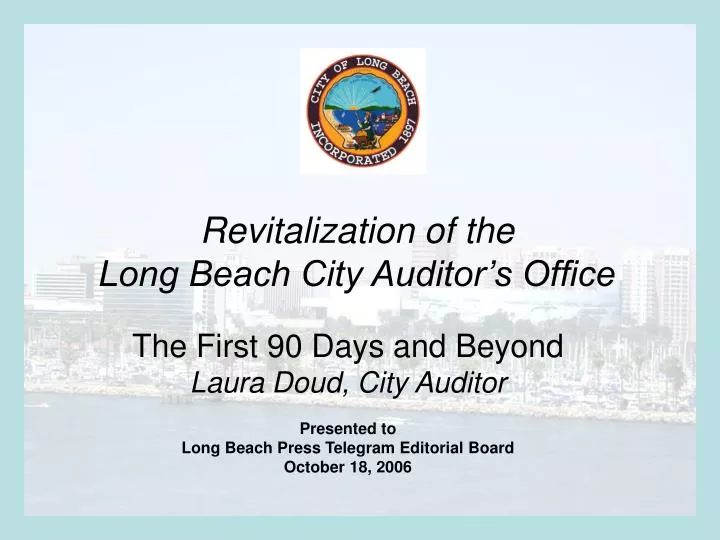 revitalization of the long beach city auditor s office