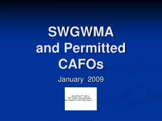 SWGWMA and Permitted CAFOs