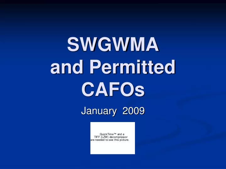 swgwma and permitted cafos