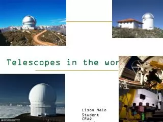 Telescopes in the world