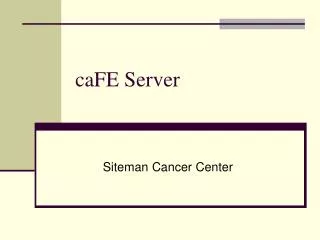 caFE Server