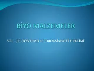 b yo malzemeler