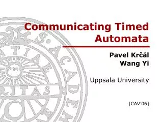 Communicating Timed Automata