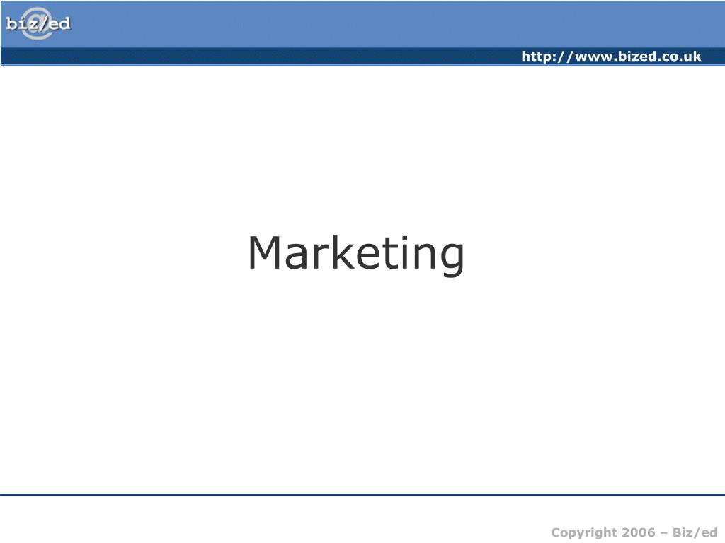 PPT - Marketing PowerPoint Presentation, free download - ID:3799242
