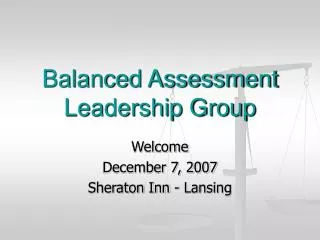 Balanced Assessment Leadership Group