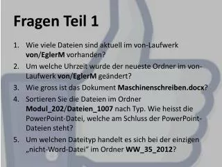 fragen teil 1