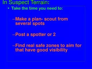 In Suspect Terrain :