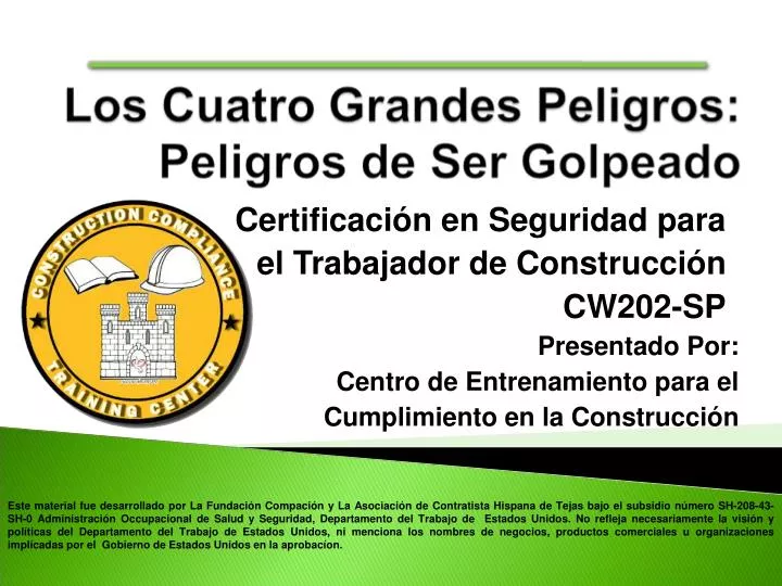 certificaci n en seguridad para el trabajador de construcci n cw202 sp