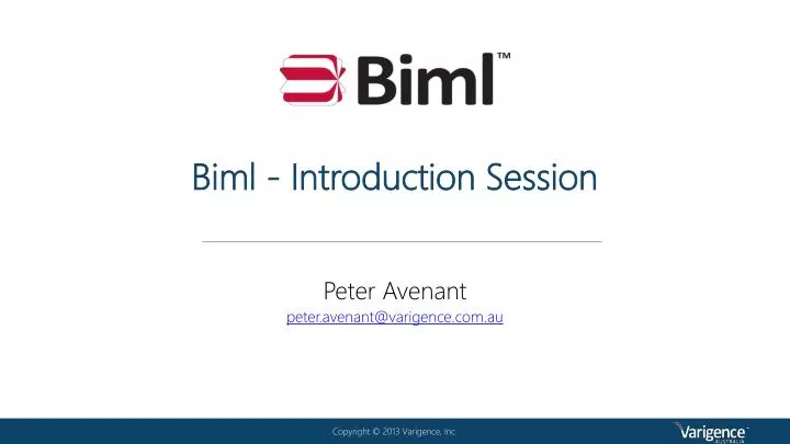 biml introduction session