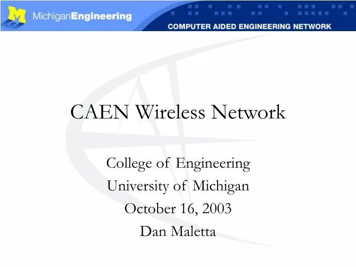 caen wireless network