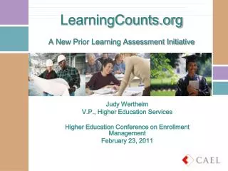 LearningCounts A New Prior Learning Assessment Initiative