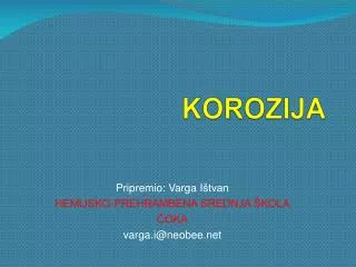 korozija