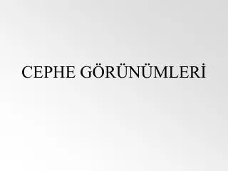 cephe g r n mler