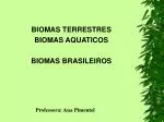 BIOMAS TERRESTRES BIOMAS AQUATICOS BIOMAS BRASILEIROS - slide 1