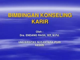 bimbingan konseling karir