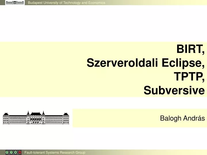 birt szerveroldali eclipse tptp subversive