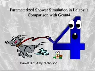 Parameterized Shower Simulation in Lelaps: a Comparison with Geant4