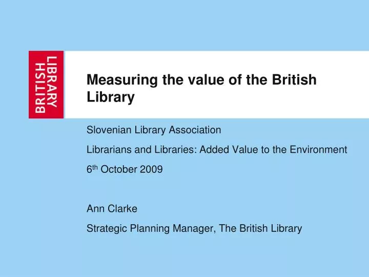 measuring the value of the british library