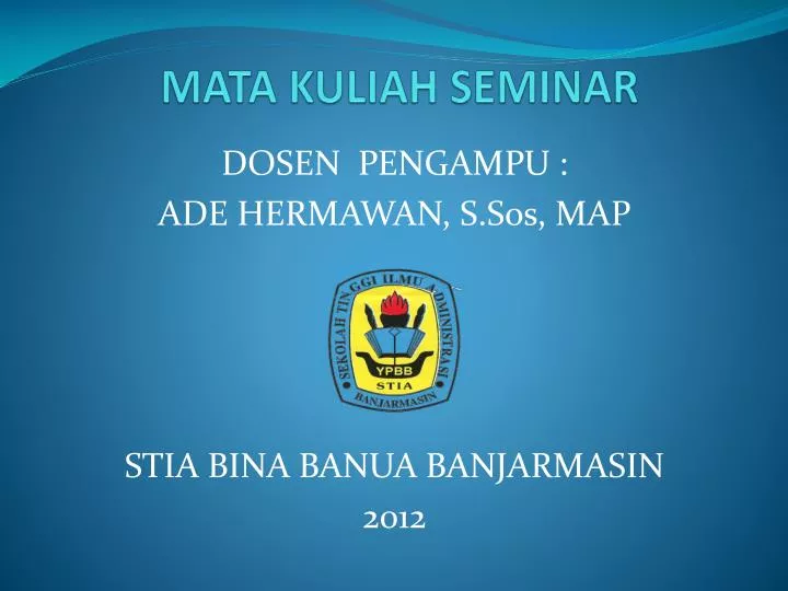 mata kuliah seminar