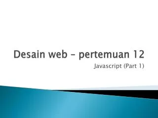 desain web pertemuan 12