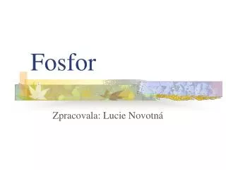 fosfor