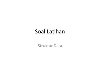 soal latihan