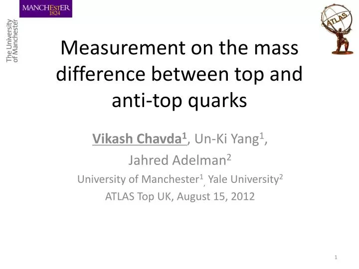 measurement on the mass difference between top and anti top quarks