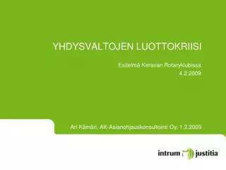 yhdysvaltojen luottokriisi