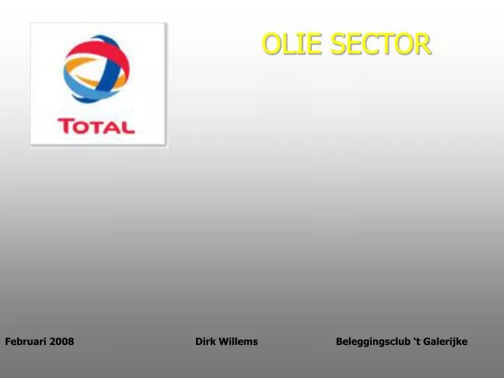 olie sector